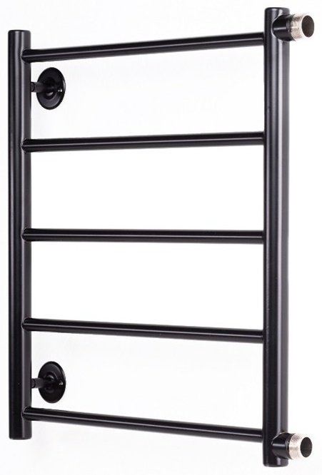 Полотенцесушитель Оптима водяной VLPB-1-5050-black-m, лесенка 50x50 см