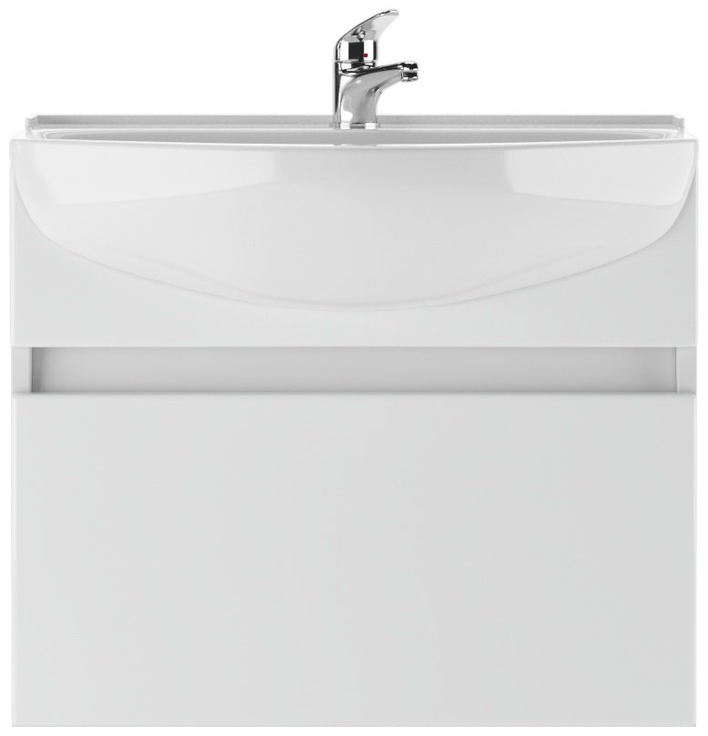 Тумба с раковиной KABINKA.KZ &#34;Амур 60&#34; Классик с одним ящиком В1 , 59.2x50x30.3 см, белый