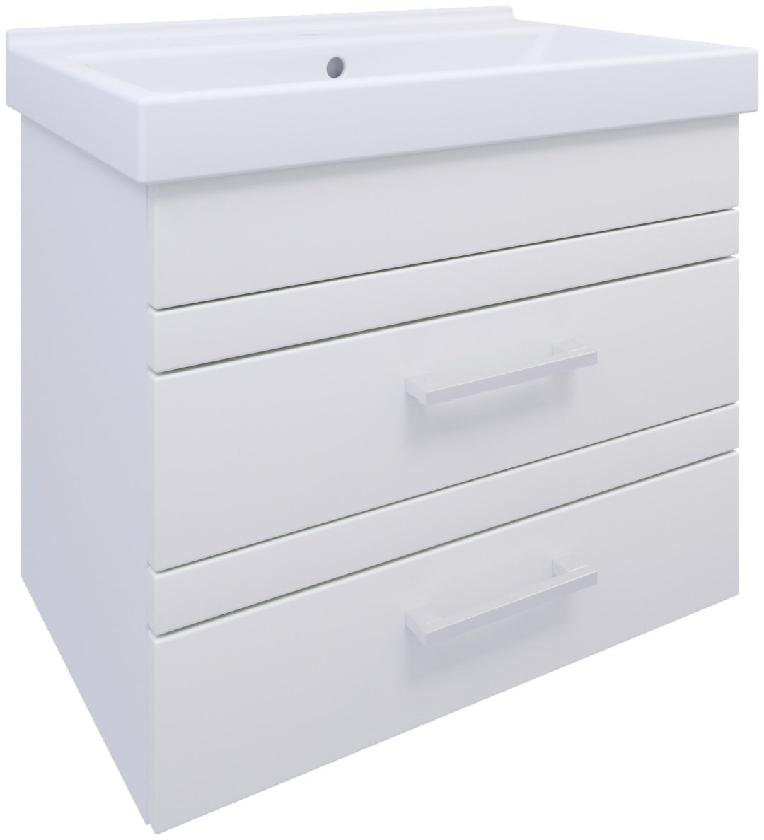 Тумба с раковиной Como, 69x70x45 см, белый
