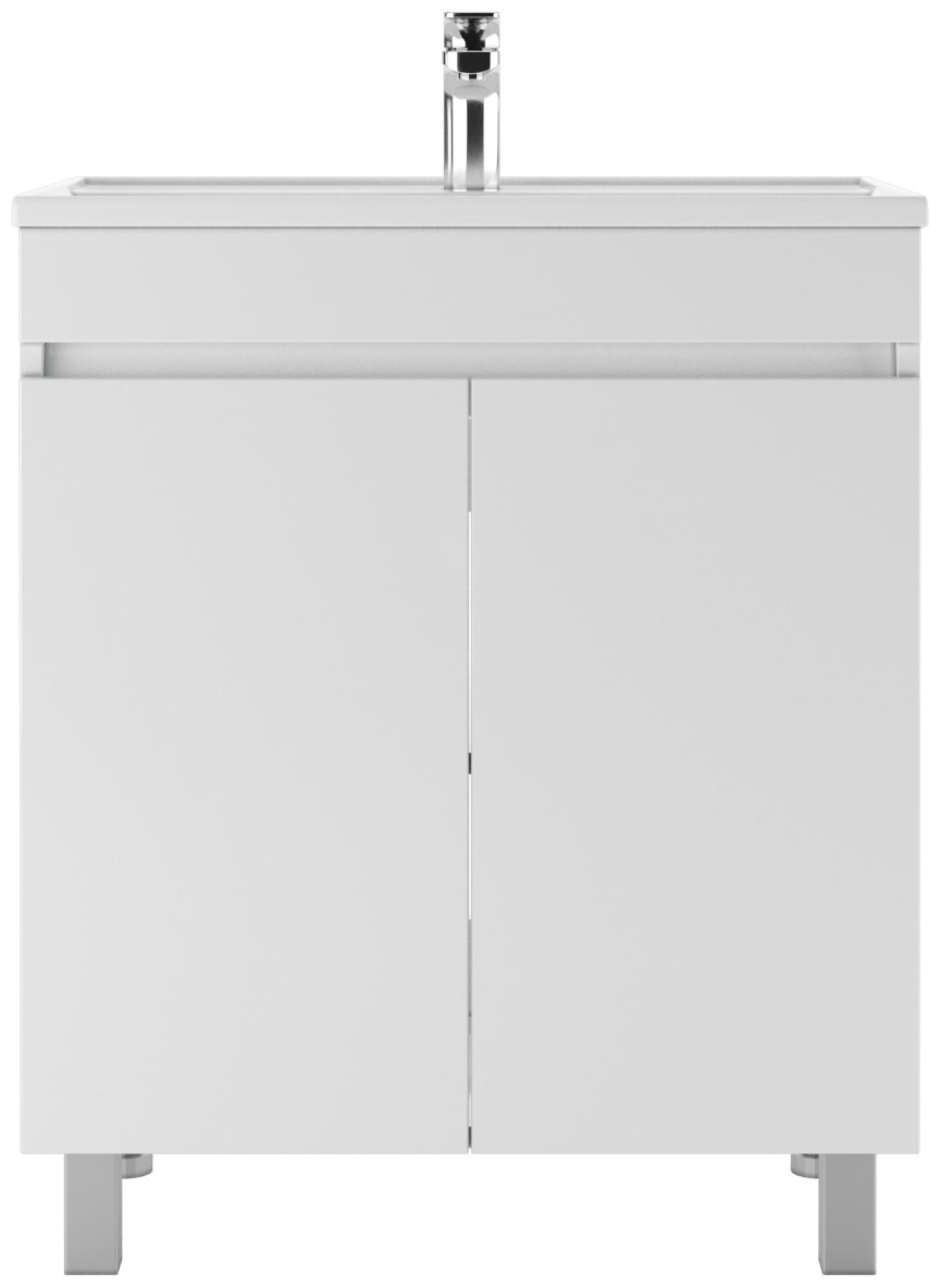 Тумба с раковиной KABINKA.KZ Адай, 67x82x44.4 см, белый