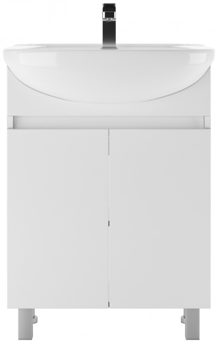 Тумба с раковиной KABINKA.KZ Адай, 59.2x82x30.1 см, белый