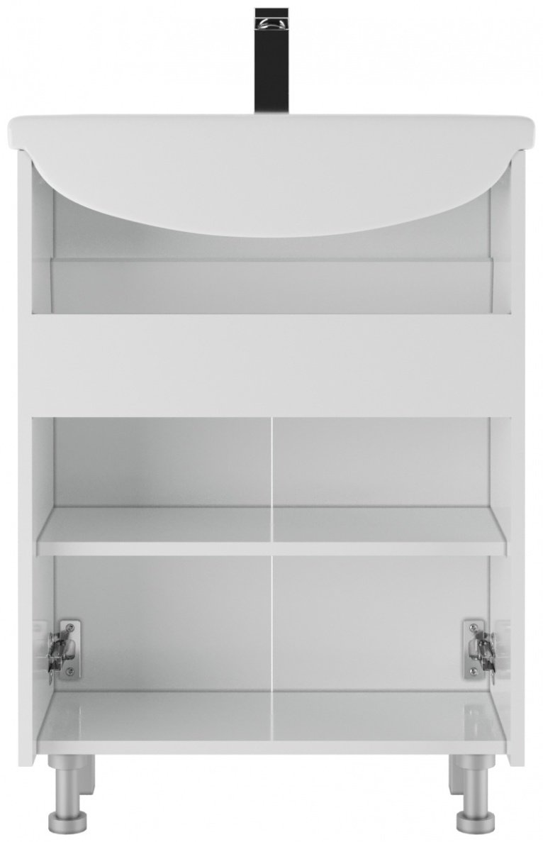 Тумба с раковиной KABINKA.KZ Адай, 59.2x82x30.1 см, белый