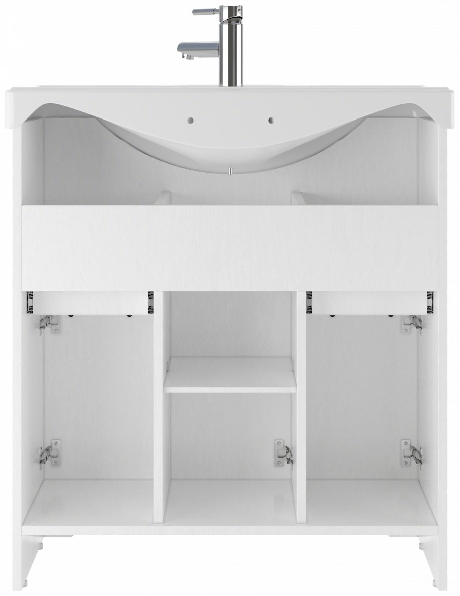 Тумба с раковиной KABINKA.KZ Байтерек DR6003T, 76.4x83x33.6 см, белый