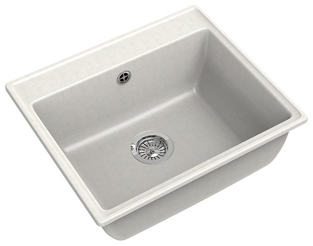 Кухонная мойка GranFest VERTEX GF-V-580 белый купить,NaN