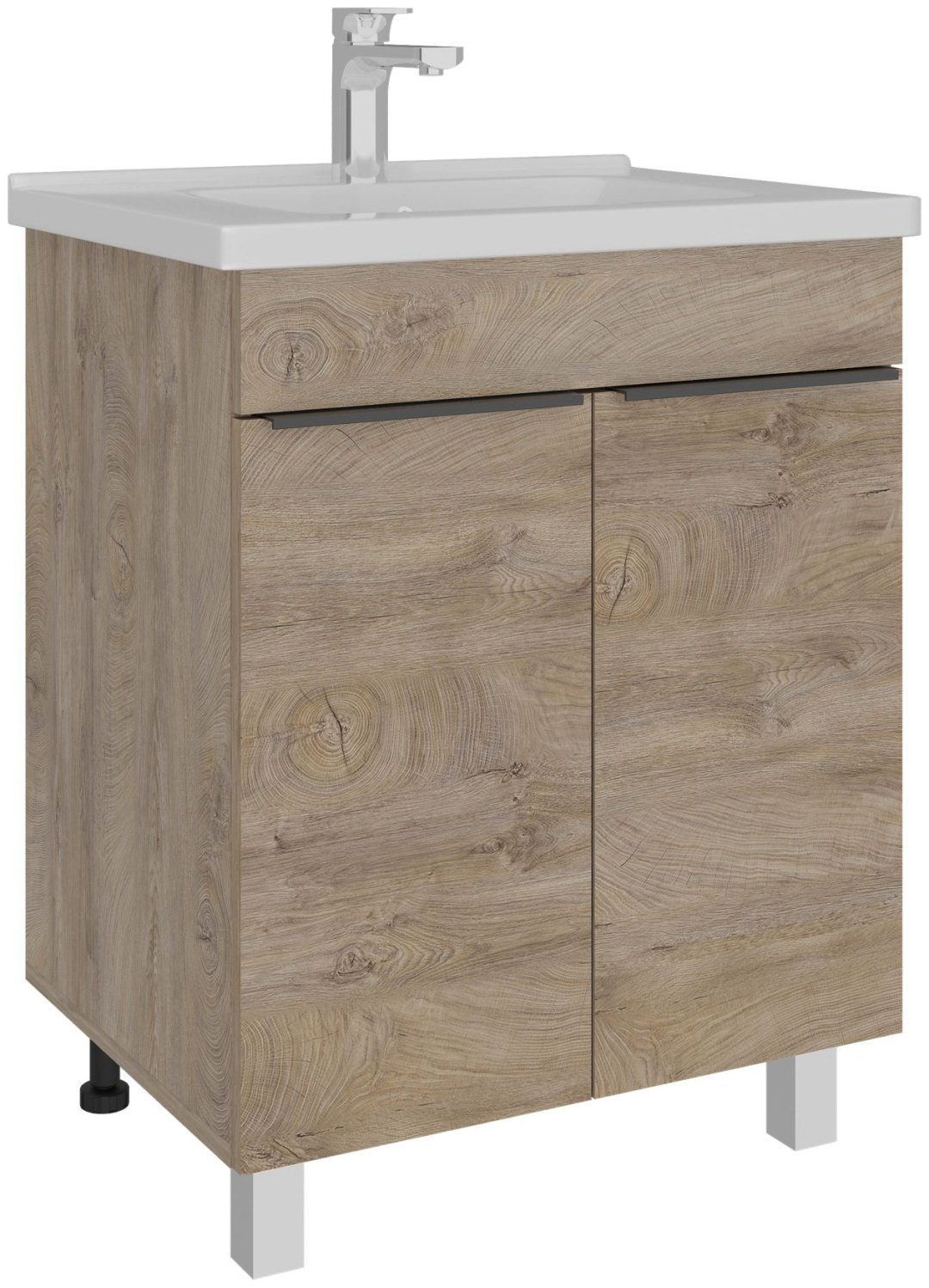 Тумба с раковиной AVK ТР 2Двери Кира, 70x70x45 см, светло-коричневый