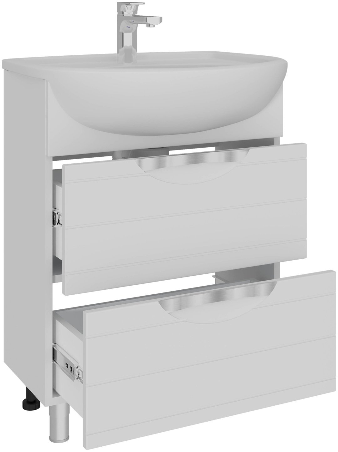 Тумба с раковиной AVK ТР 2Я 800 Вероника 80x70x45см белый купить,NaN