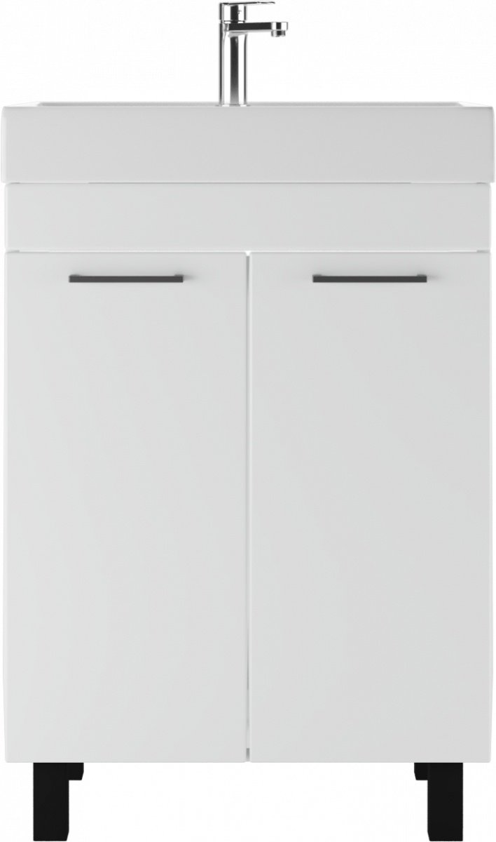 Тумба с раковиной KABINKA.KZ Адай, 57.5x79x43.5 см, белый