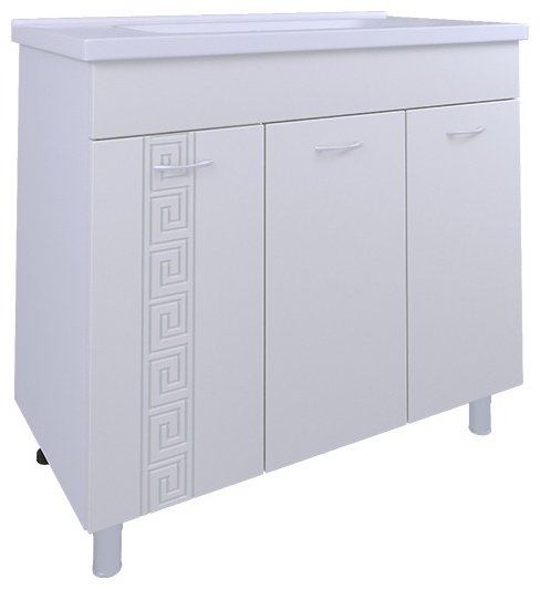 Тумба с раковиной AVK, 3 Двери, Афина, 80x70x45 см, белый купить,NaN