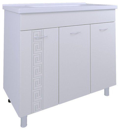 Тумба с раковиной AVK, 3 Двери, Афина, 80x70x45 см, белый купить,NaN