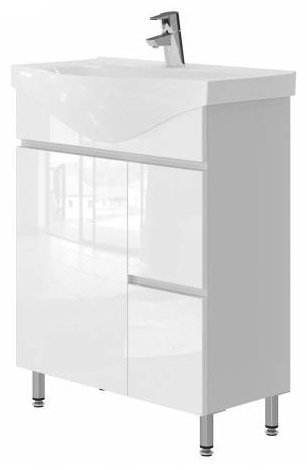 Тумба с раковиной Ювента Моника М3-75 zenon 76.5x86.5x50.5см белый купить,NaN