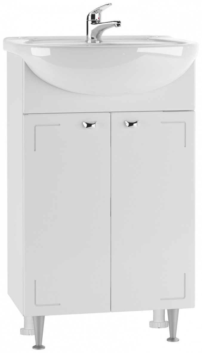 Тумба с раковиной KABINKA.KZ &#34;Уют 50 Классик&#34;, 48.6x82x30.4 см, белый