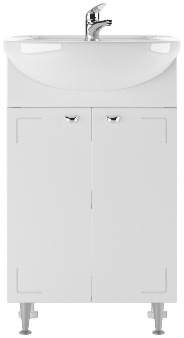 Тумба с раковиной KABINKA.KZ &#34;Уют 50 Классик&#34;, 48.6x82x30.4 см, белый