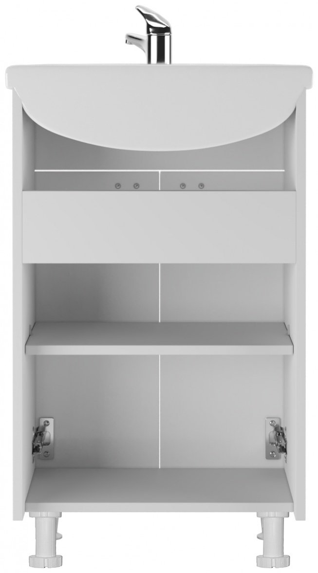 Тумба с раковиной KABINKA.KZ &#34;Уют 50 Классик&#34;, 48.6x82x30.4 см, белый