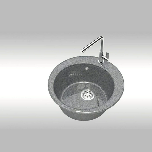 Кухонная мойка Marrbaxx L30G35 накладная 47.5х47.5х18 см, искусственный камень, тон темно-серый