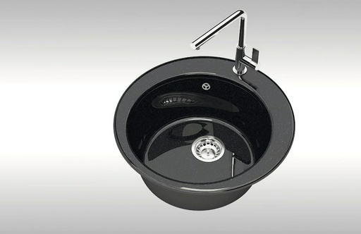 Кухонная мойка Marrbaxx L30G32 врезная 47х47х18 см, искусственный мрамор, тон антрацит