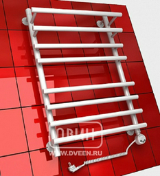 Полотенцесушитель ДВИН F primo electro 60/50 1"-3/4"-1/2" Электрический ТЭН справа белый