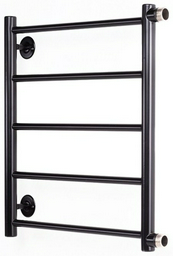Полотенцесушитель Оптима водяной VLPB-1-5050-black-m, лесенка 50x50 см