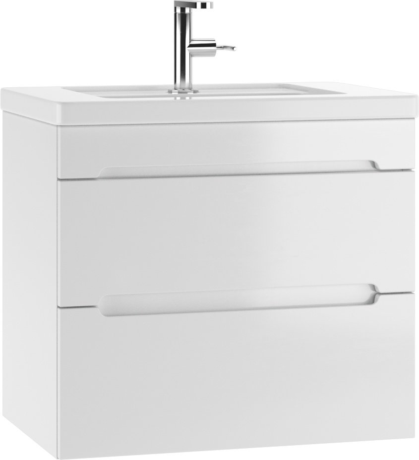 Комплект для ванной KABINKA.KZ Байтерек (шкаф, тумба под раковину, раковина) белый