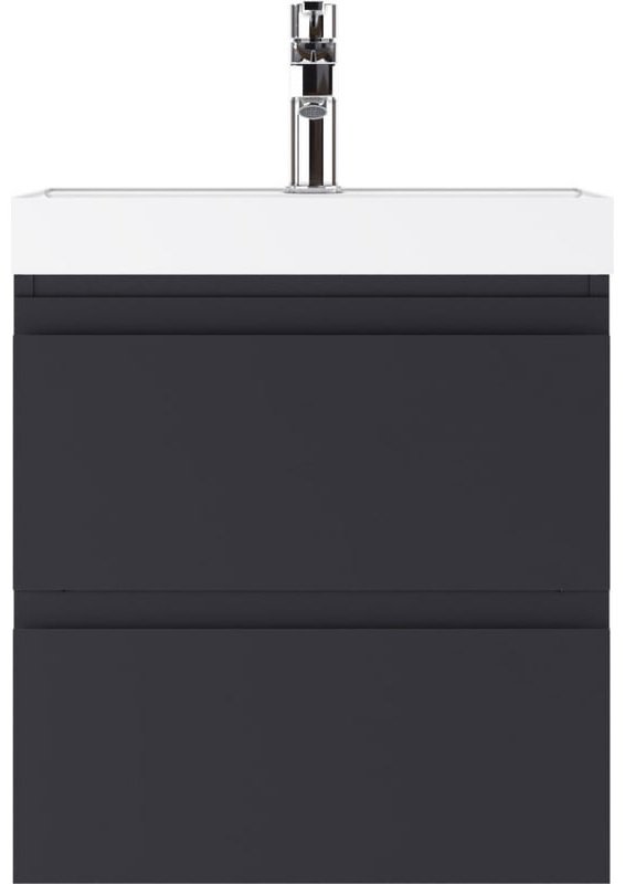 Комплект для ванной KABINKA.KZ Байтерек (тумба под раковину, зеркало, раковина) графит