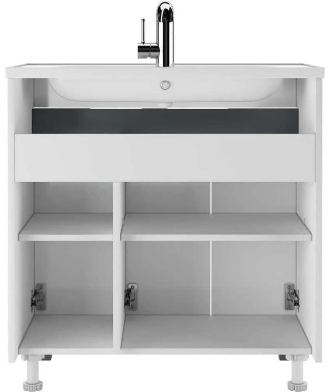 Комплект для ванной KABINKA.KZ Байтерек (тумба под раковину, зеркало, раковина) белый