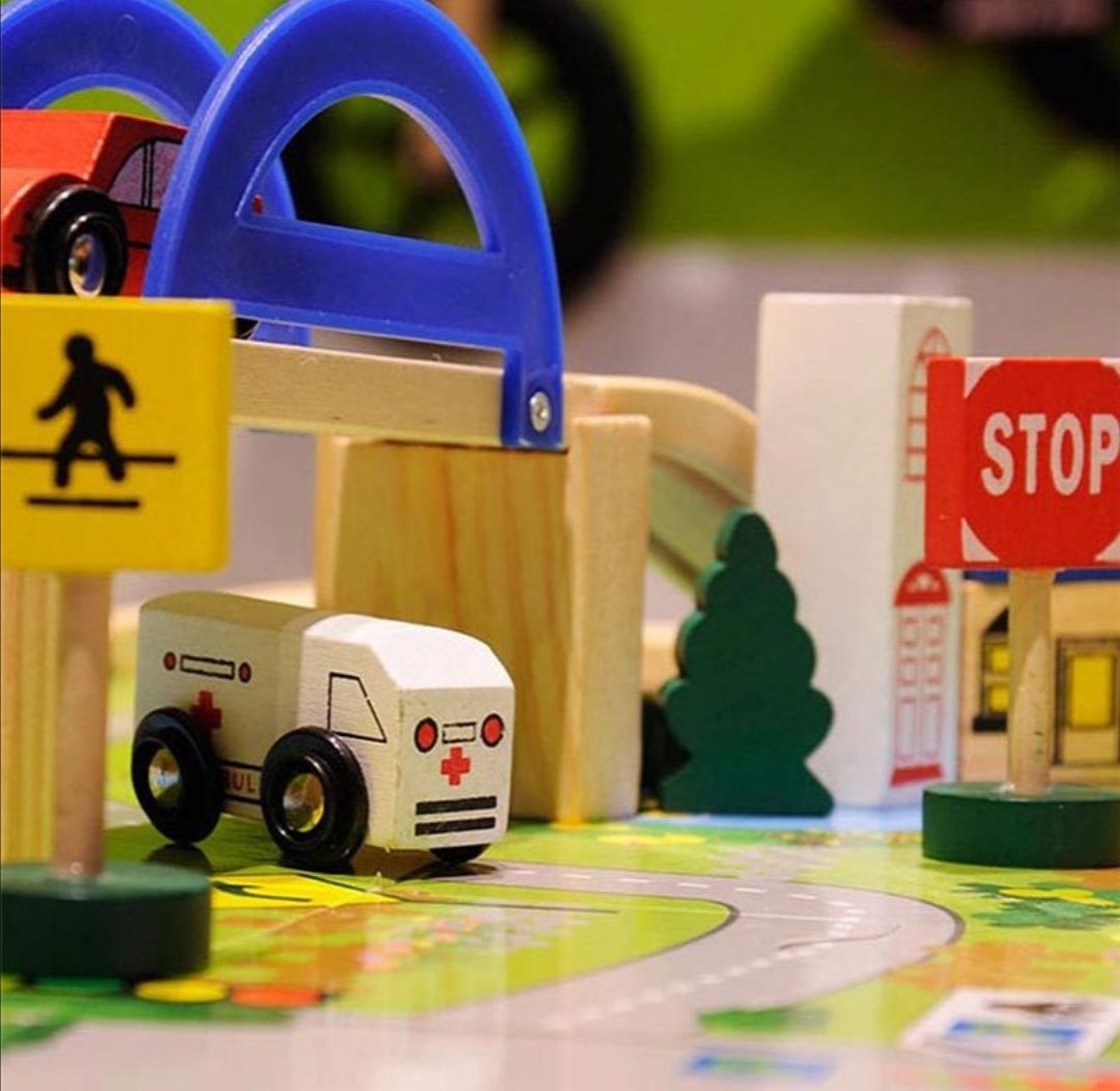 Wood toys каталка Автодорога Трек Деревянный