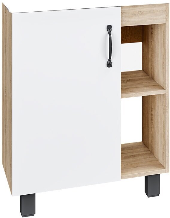 Комплект для ванной Grossman ФЛАЙ (шкаф, шкаф-пенал, тумба под раковину, раковина) белый, коричневый