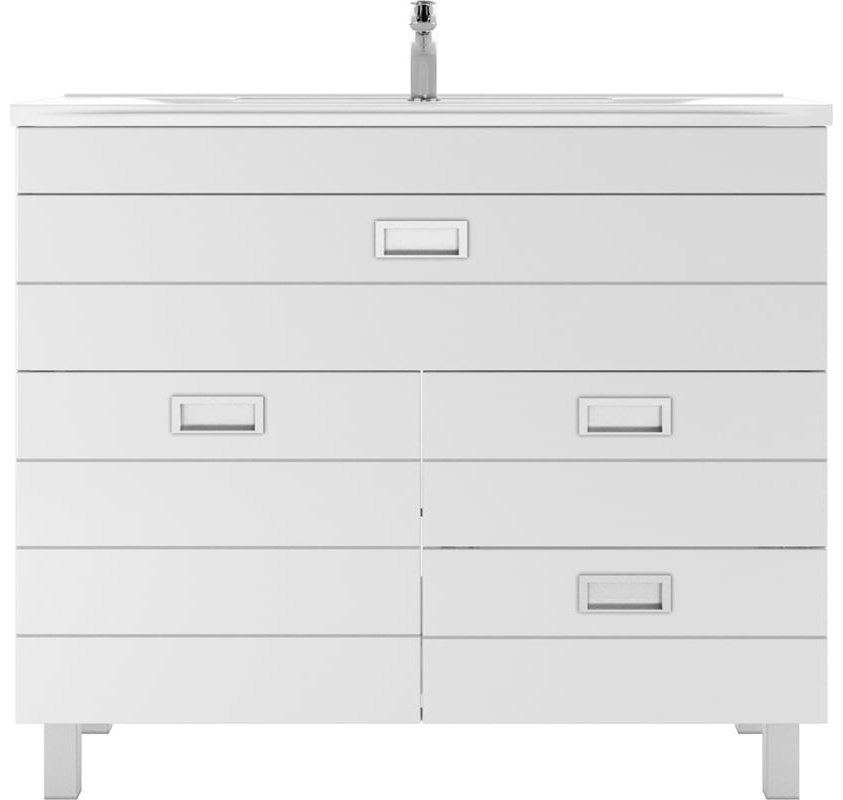 Комплект для ванной KABINKA.KZ Байтерек (шкаф, тумба под раковину, раковина) белый