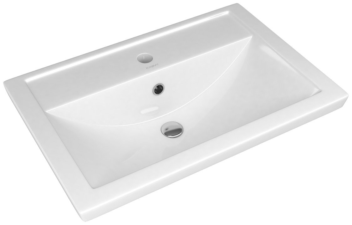 Комплект для ванной KABINKA.KZ Байтерек (шкаф, тумба под раковину, раковина) белый, коричневый