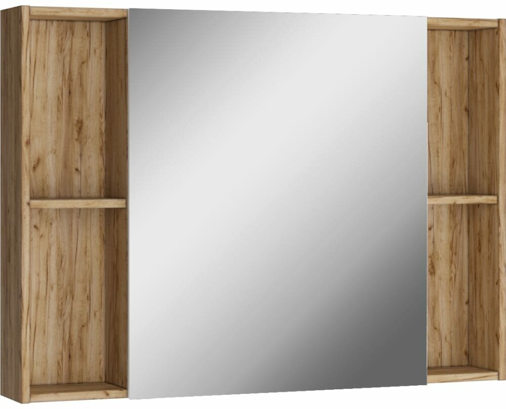 Комплект для ванной Домино Байтерек (шкаф, шкаф-пенал, тумба под раковину, раковина) коричневый