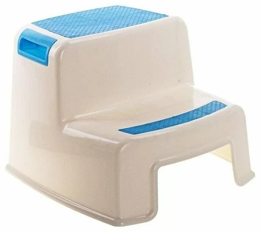 Подставка для ног QFY-1557 голубой, белый