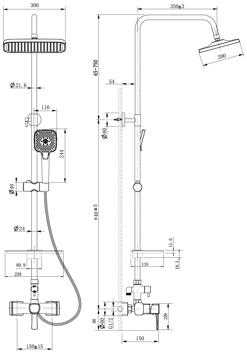 Lemark душевой набор (гарнитур) LM0560C - ForteMarket Lemark душевой набор (гарнитур) LM0560C купить,122850