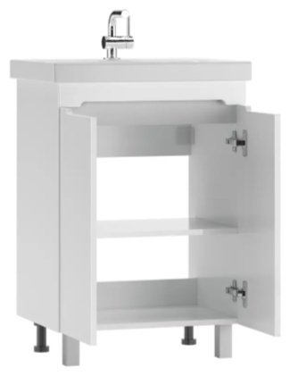 Комплект для ванной KABINKA.KZ Адай K0000226724 (шкаф, тумба под раковину, раковина) белый