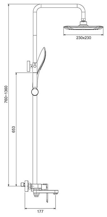 Gappo душевая стойка G2448