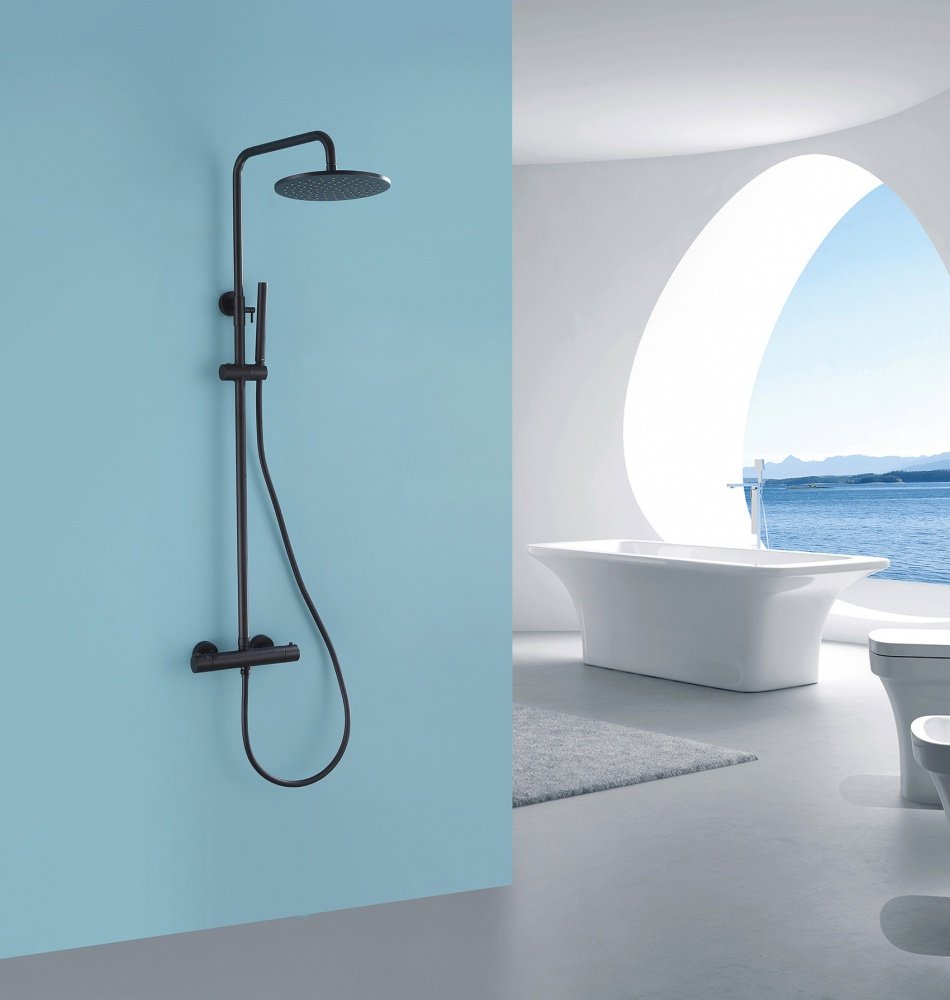 Душевая стойка Abber Wasser Kreis AF8160B черная