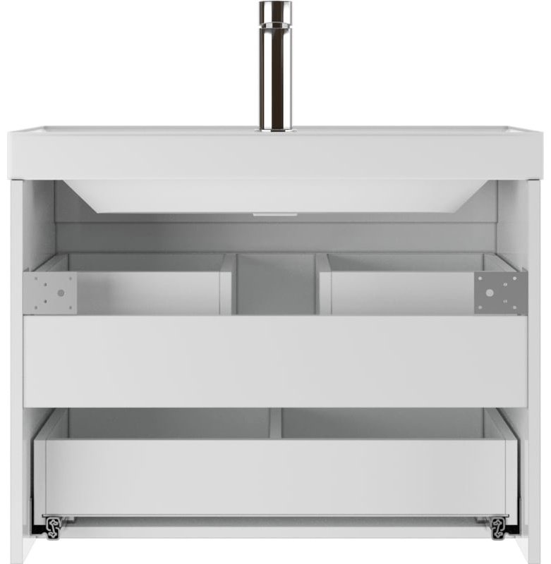 Комплект для ванной KABINKA.KZ Байтерек (тумба под раковину, зеркало, раковина) белый