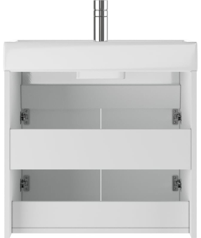 Комплект для ванной KABINKA.KZ Адай (шкаф, тумба под раковину, раковина) белый