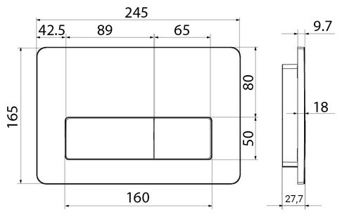 Кнопка смыва IDDIS Unifix UNI41CHi77 - ForteMarket Кнопка смыва IDDIS Unifix UNI41CHi77 купить,0