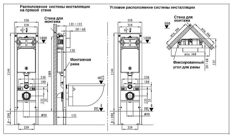 Weltwasser рамная инсталляция AMBERG 350 ST MT-CR Матовый хром кнопка. купить,NaN