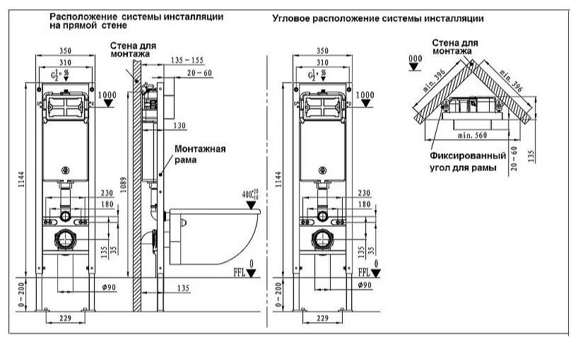 Weltwasser рамная инсталляция AMBERG 350 ST MT-CR Матовый хром кнопка. купить,NaN