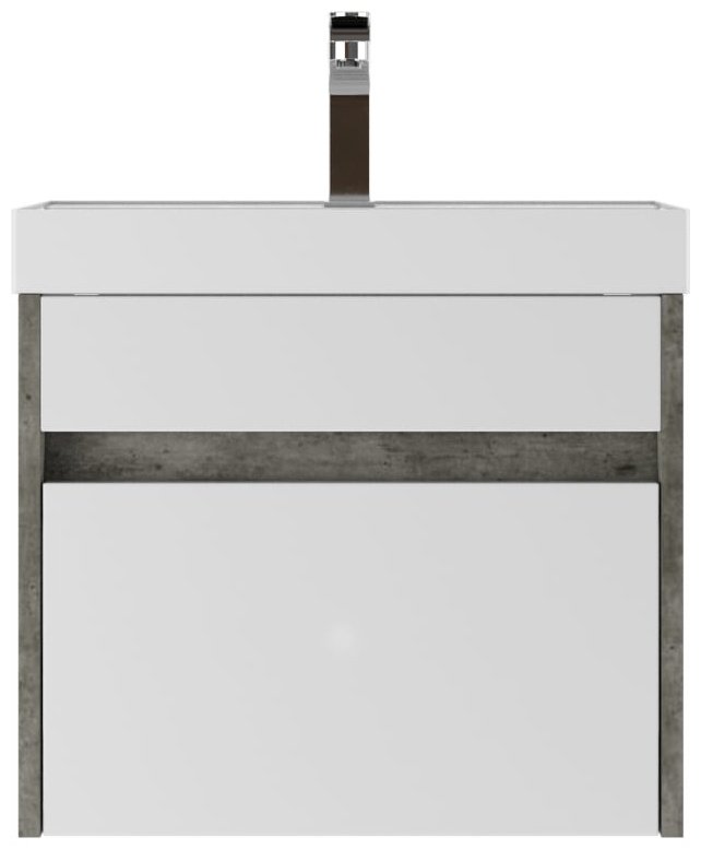 Комплект для ванной KABINKA.KZ Байтерек (шкаф, тумба под раковину, раковина) белый, серый