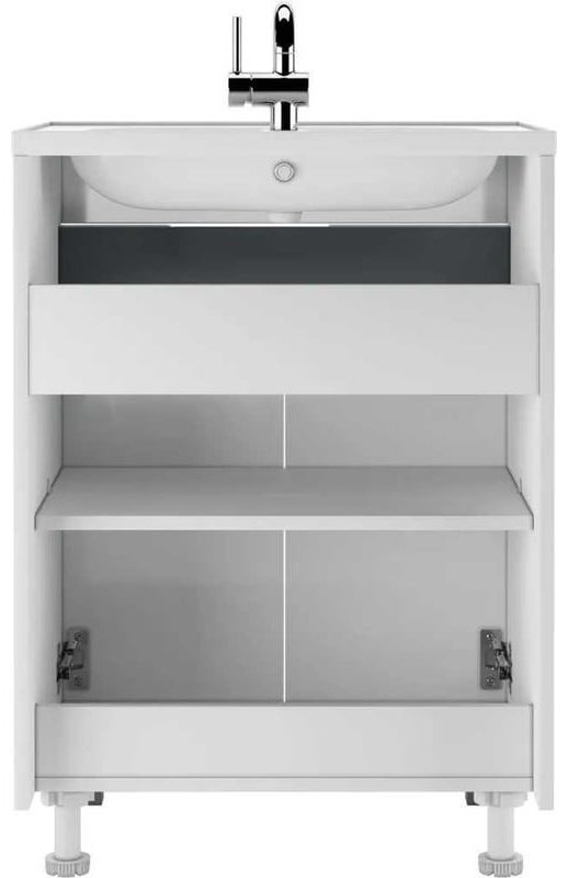 Комплект для ванной KABINKA.KZ Байтерек (шкаф, тумба под раковину, раковина) белый