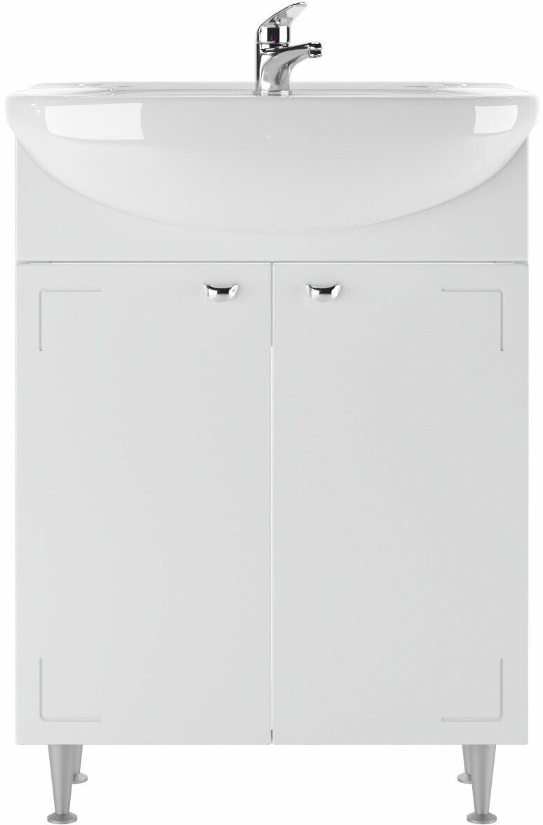 Комплект для ванной KABINKA.KZ Уют (шкаф, тумба под раковину, раковина) белый