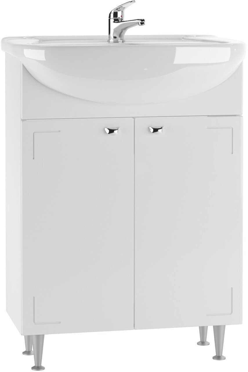 Комплект для ванной KABINKA.KZ Уют (шкаф, тумба под раковину, раковина) белый
