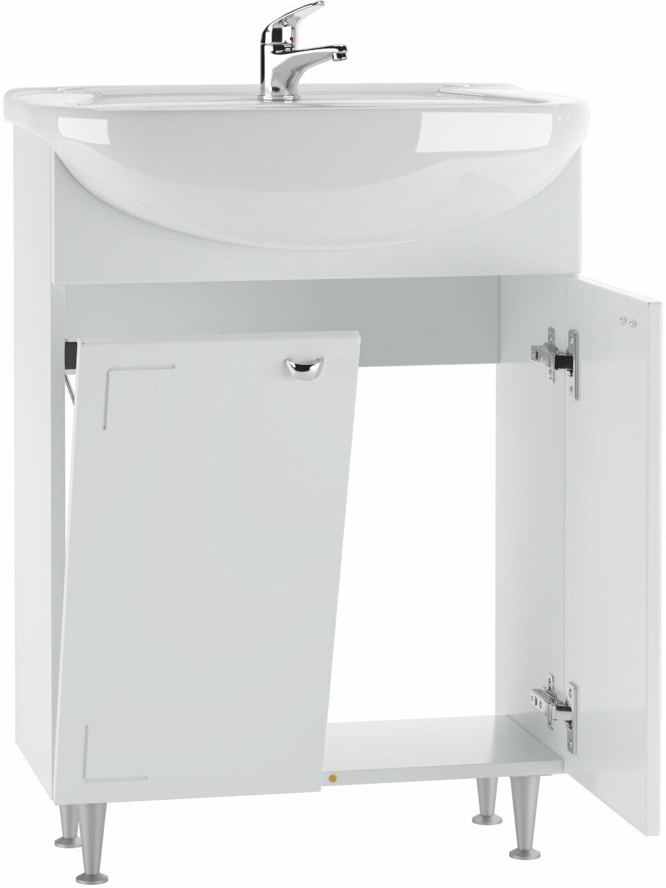 Комплект для ванной KABINKA.KZ Уют (шкаф, тумба под раковину, раковина) белый