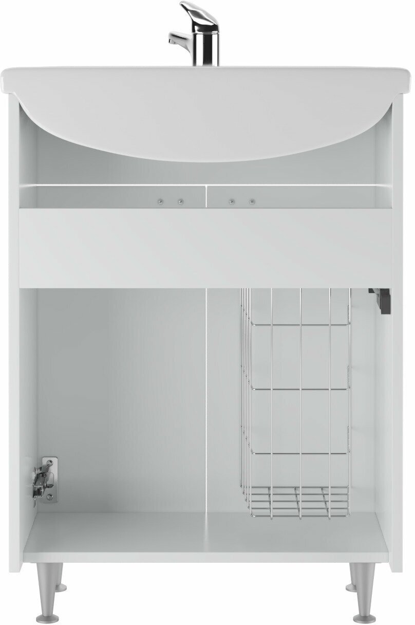 Комплект для ванной KABINKA.KZ Уют (шкаф, тумба под раковину, раковина) белый