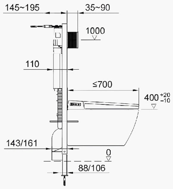 Comforty рамная инсталляция CF3GT1900-10CH купить,153000