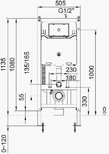 Comforty рамная инсталляция CF3GT1900-10CH купить,153000