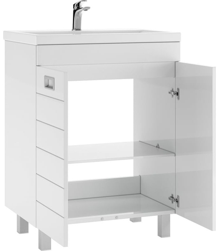 Комплект для ванной KABINKA.KZ Байтерек (тумба под раковину, зеркало, раковина) белый