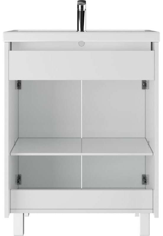 Комплект для ванной KABINKA.KZ Байтерек (тумба под раковину, зеркало, раковина) белый