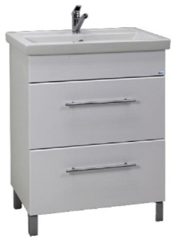 Комплект для ванной KABINKA.KZ Луара (тумба под раковину, зеркало, раковина) белый